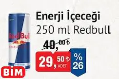 REDBULL ENERJİ İÇECEĞİ 250 ML REDBULL ENERJİ İÇECEĞİ 250 ML